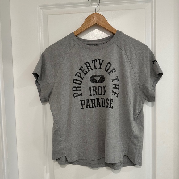 Under Armour x Project Rock Iron Paradise | Loose fitting Overaized  Tee - Picture 1 of 4
